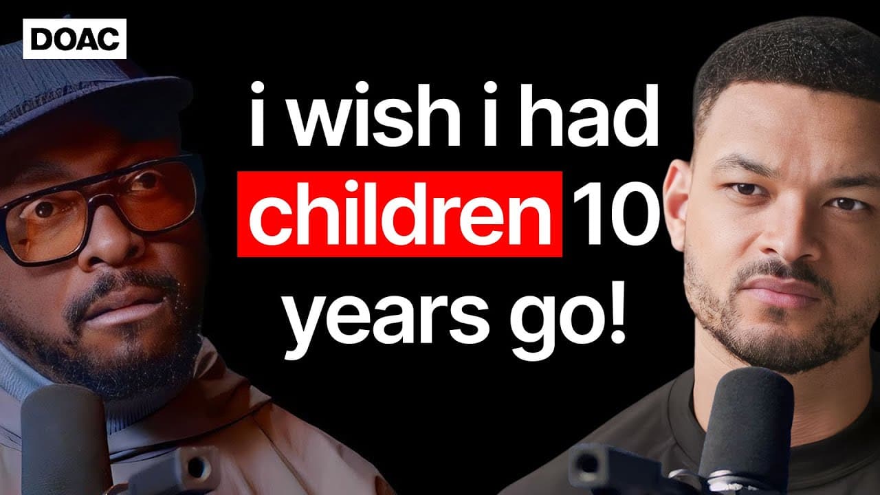 will.i.am Opens Up: “I Would Have Had Children 10 Years Ago!!!” Guilt, Shame, Depression, Creativity & ADHD!