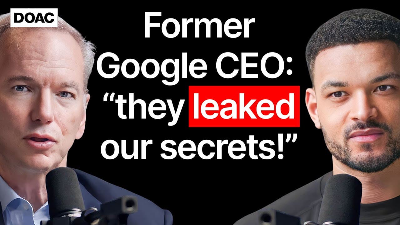 Ex Google CEO: AI Is Creating Deadly Viruses! If We See This, We Must Turn Off AI! They Leaked Our Secrets At Google!