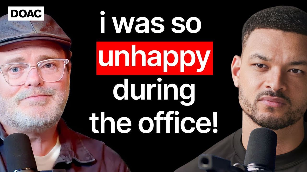 Rainn Wilson: "I was so unhappy during The Office!" (Dwight Schrute)