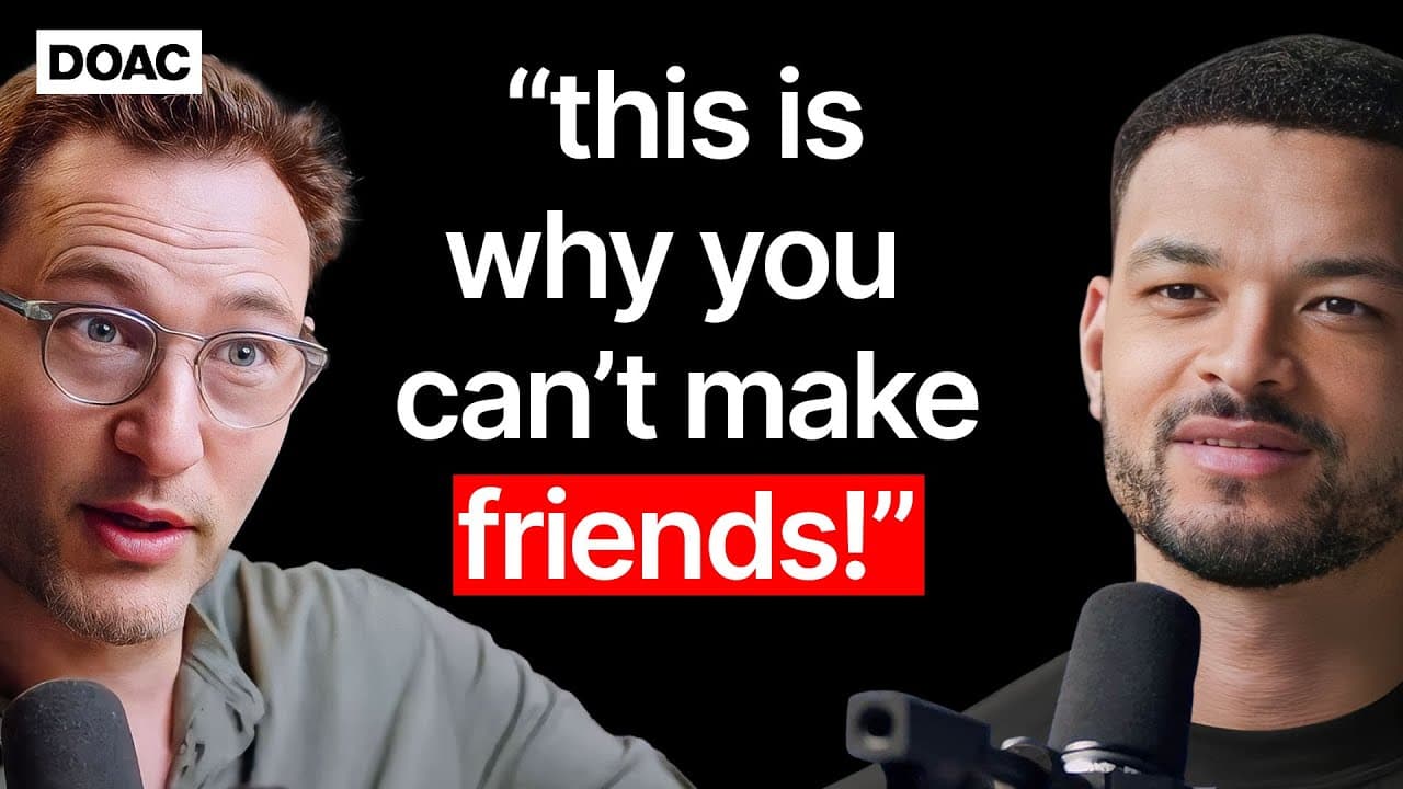 Simon Sinek: "Strong Thigh Muscles = More friends", This Is Why You Can't Make Friends!
