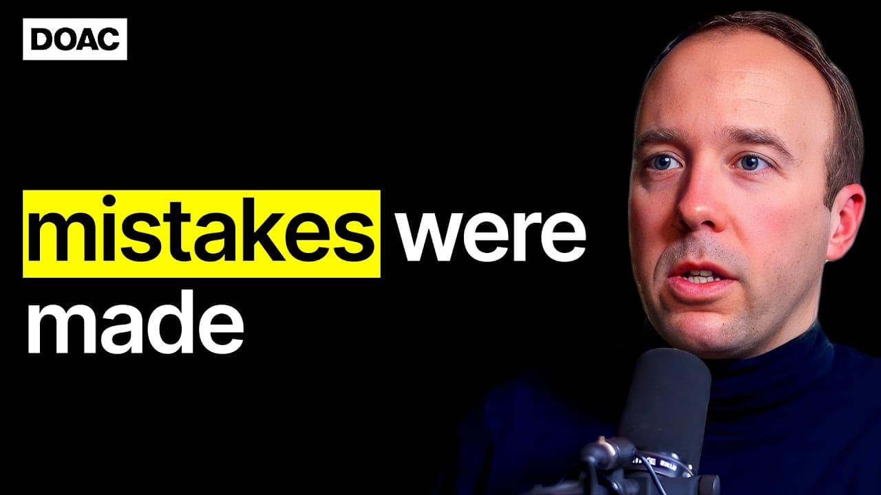 Matt Hancock: Opens Up About His Affair, Mistakes & The Pandemic