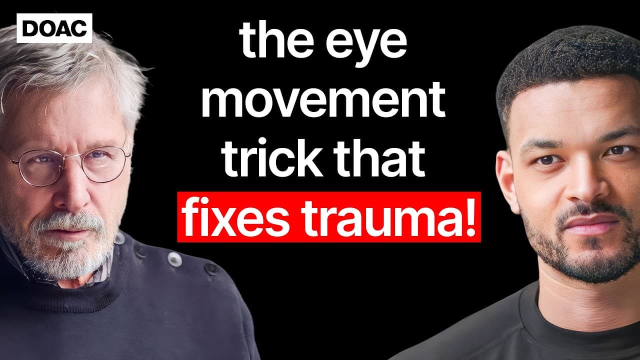 The Body Trauma Expert: Medicating Kids Can Harm Brain Development! Eye Movement Trick That Fixes Trauma! The Secret To EMDR Therapy! - Bessel van Der Kolk
