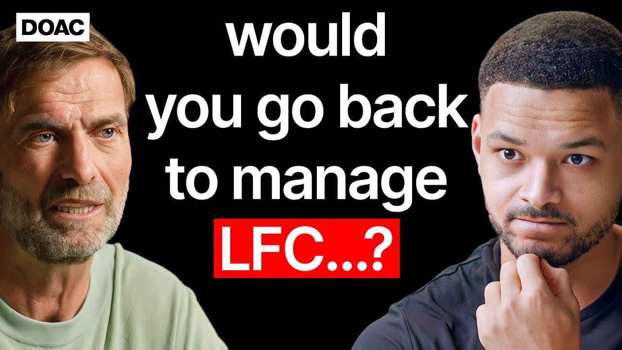 Jürgen Klopp: Would You Go Back To Manage LFC...? The Real Reason I Fell In Love With Liverpool!