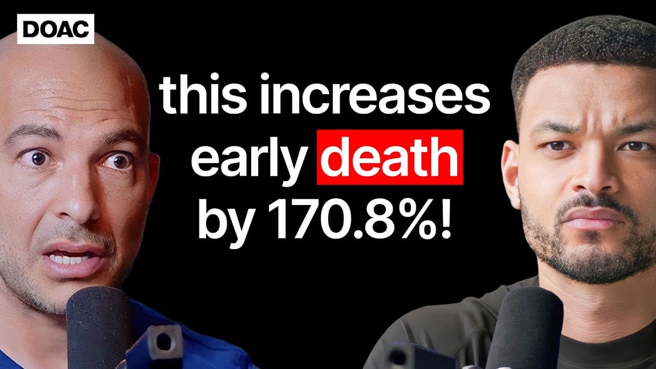 The LIFE-EXTENSION Doctor: "The ONE thing that's increasing your chance of early-death by 170.8%!" Peter Attia (E267)