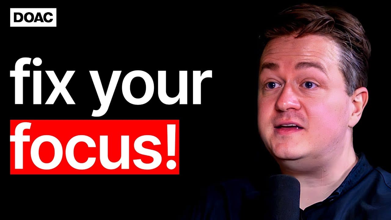How To Fix Your Focus & Stop Procrastinating: Johann Hari