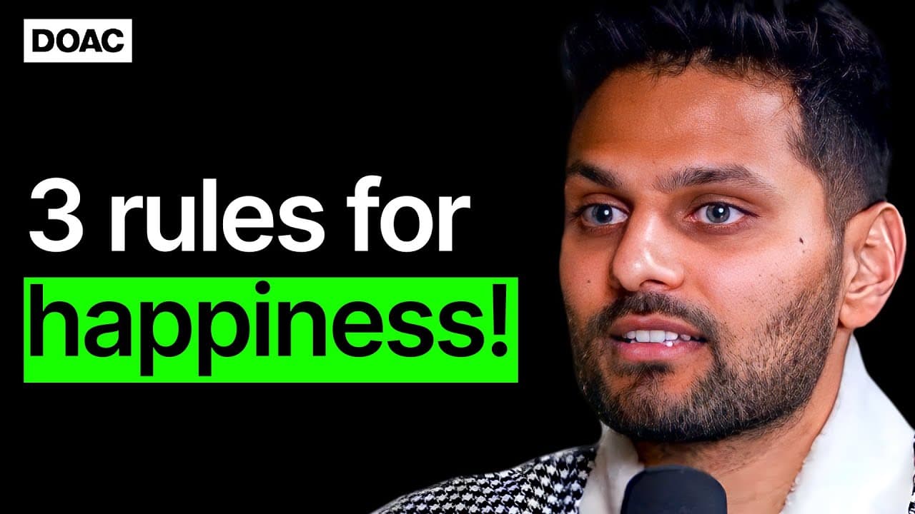 Jay Shetty: The 3 Simple Things A Happy Life Needs