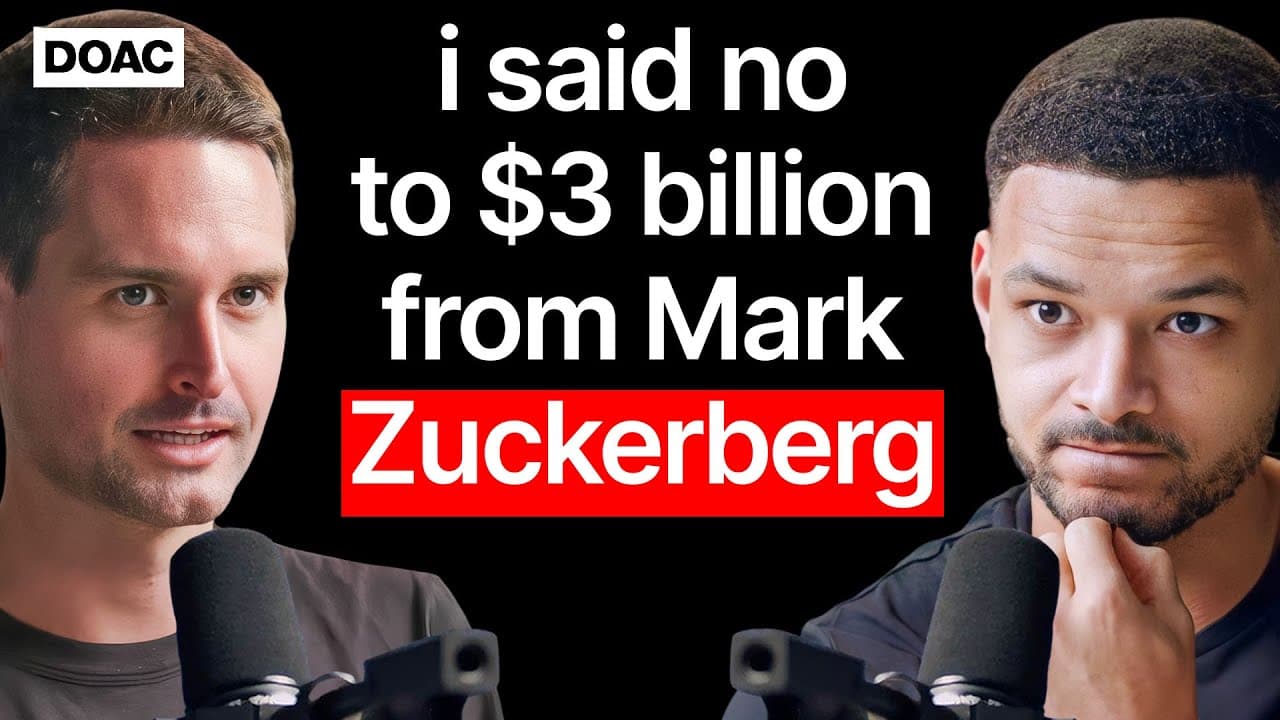 Snapchat CEO: Exact Formula Used To Build A $130 Billion Company! I Said No To $3 Billion From Mark Zuckerberg! It’s Time To Quit Your Job When You Feel This!